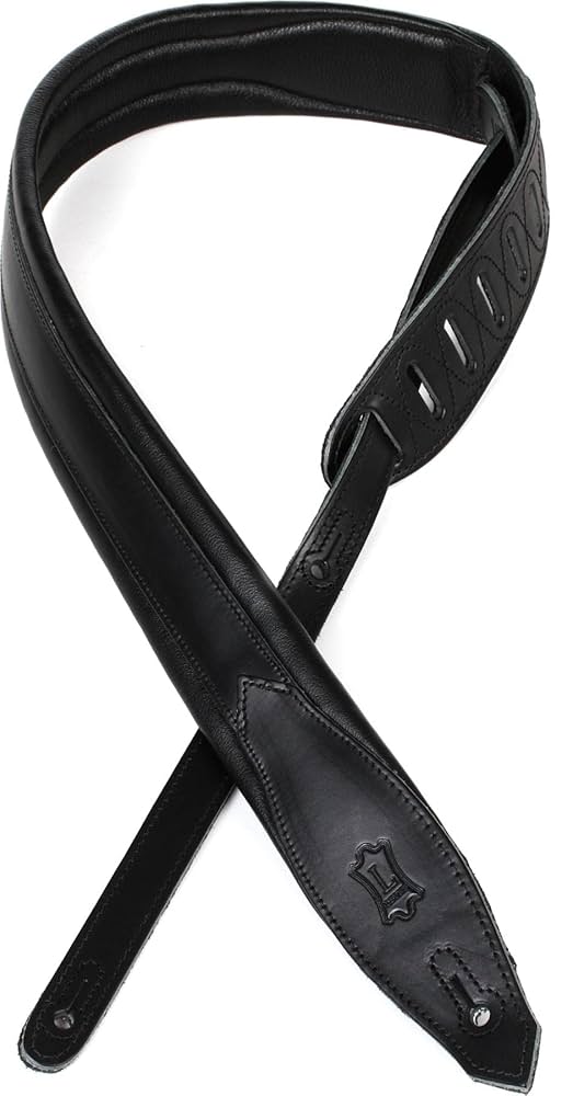 Amazon | Levy's Leathers MSS80-BLK 2インチ レザーストラップ